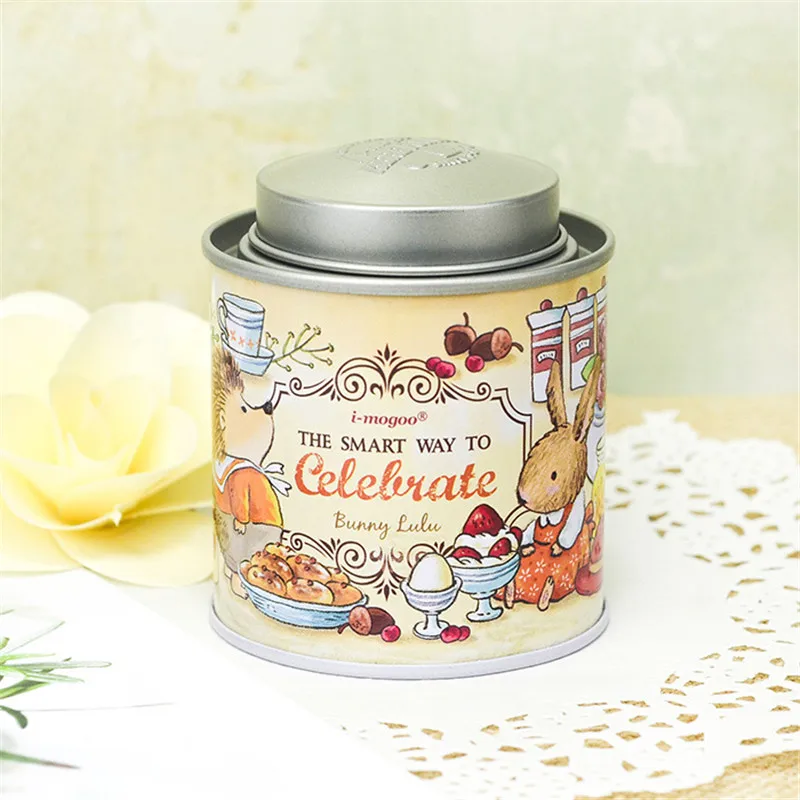 Милый мультфильм 6,7 см* 6,7 см* 8,3 см жестяная коробка для чая контейнер для хранения конфет ювелирных изделий декоративные подарочные упаковки железная коробка ящики - Цвет: ZAK0076-5