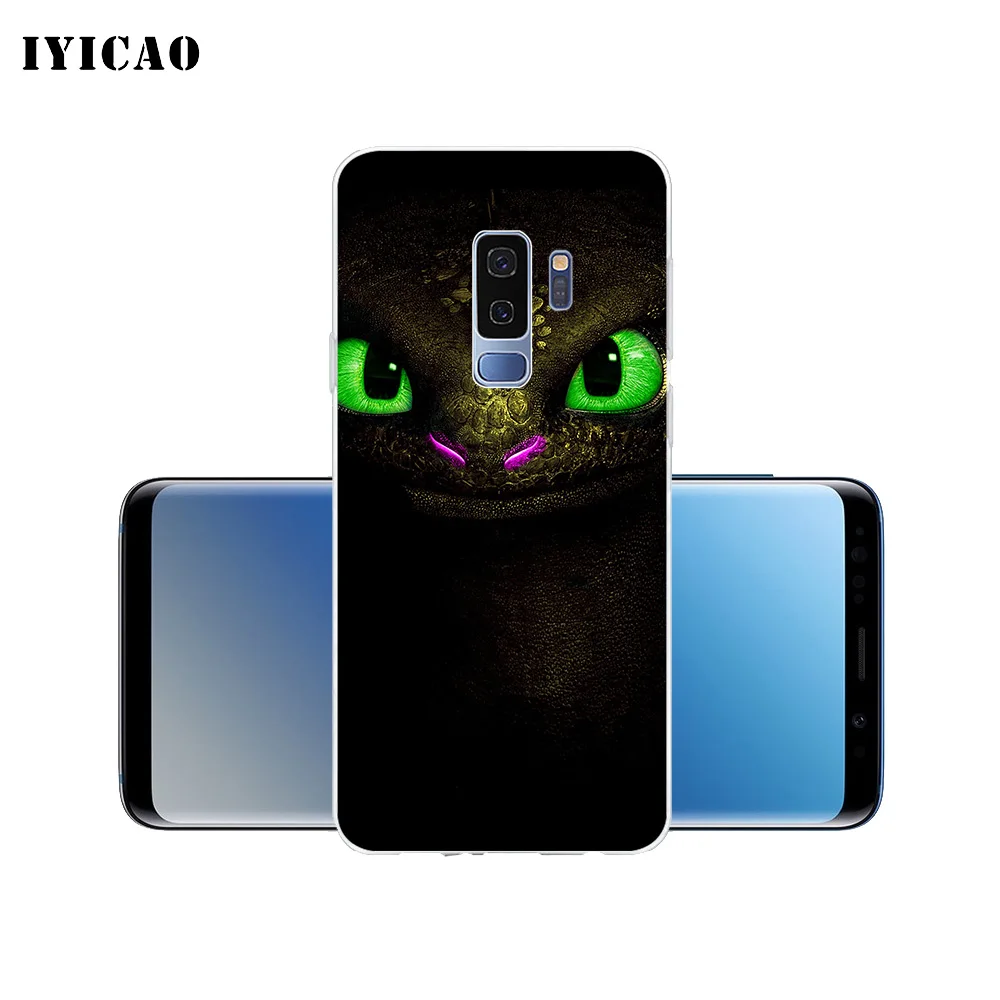 Мягкий силиконовый чехол для телефона IYICAO Train Your Dragon Samsung Galaxy S10e S10 S9 S8 Plus S7 Edge
