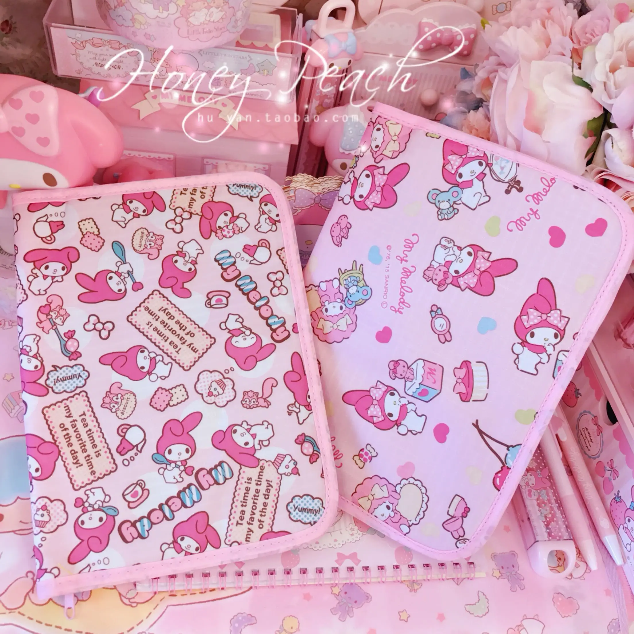 Милые сумки My Melody, многофункциональная папка для документов, Сумка с рисунком, кредитный держатель для карт, посылка для хранения, подарки для девочек