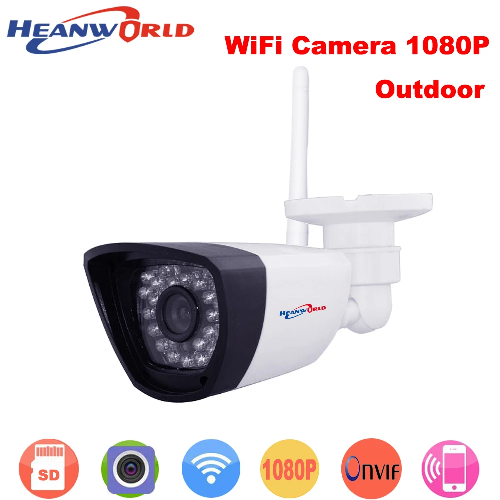 Беспроводная Проводная IP камера Heanworld P2P ONVIF 1080P веб HD для домашнего