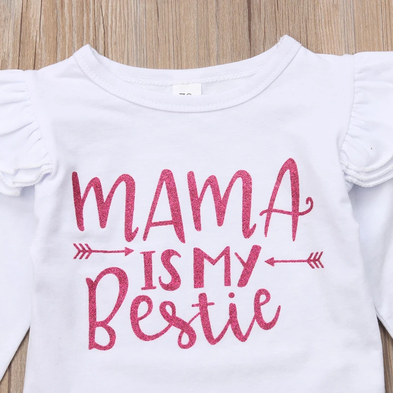 Pudcoco/Одежда для новорожденных девочек хлопковый топ с длинными рукавами