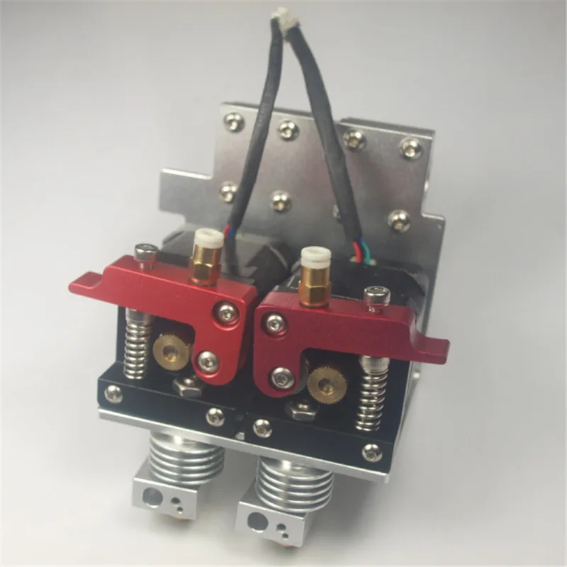 3D принтер Reprap Prusa i3 металлическая двойная каретка экструдера 1 75 мм двойной мотор