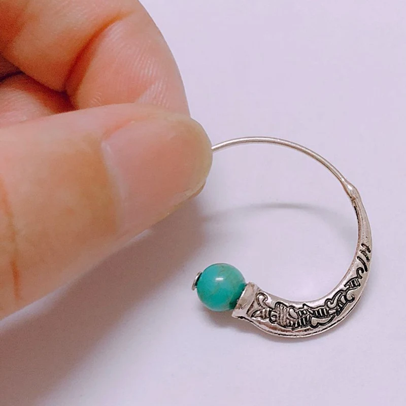 Женские серьги капельки в стиле бохо Винтажные ретро из тайского серебра и