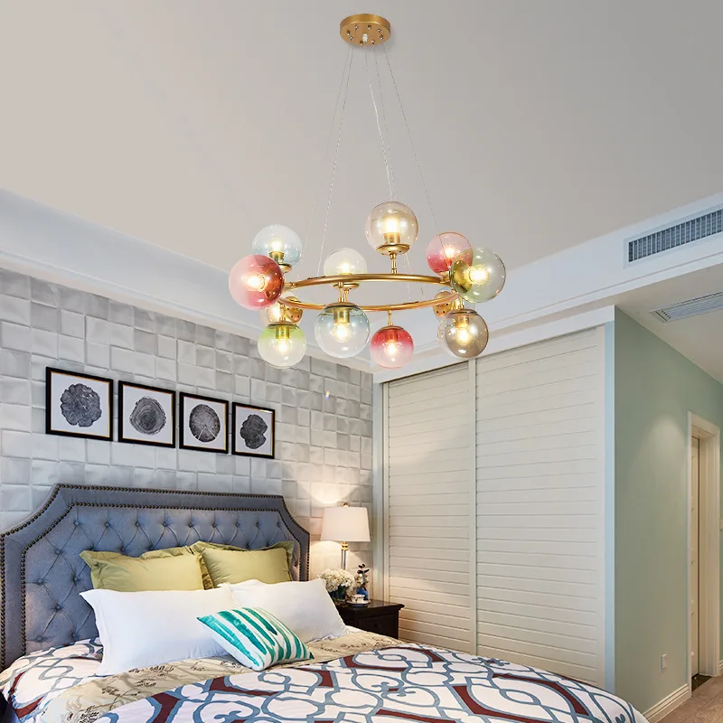 Living room lamps post-modern bubble color lighting 2019 new minimalist bedroom dining Chandelier | Освещение