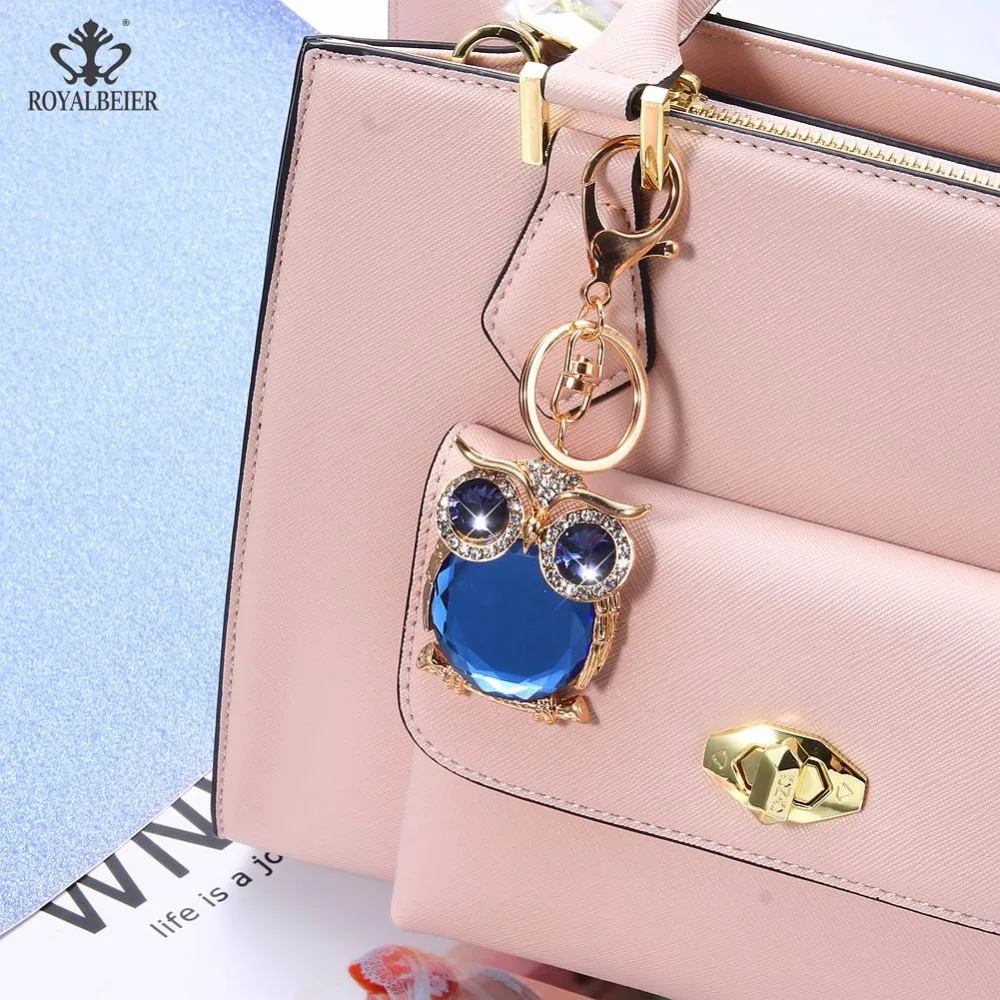 Брелок Royalbeier с бабочкой для автомобиля безопасный милый брелок ключей Подвеска