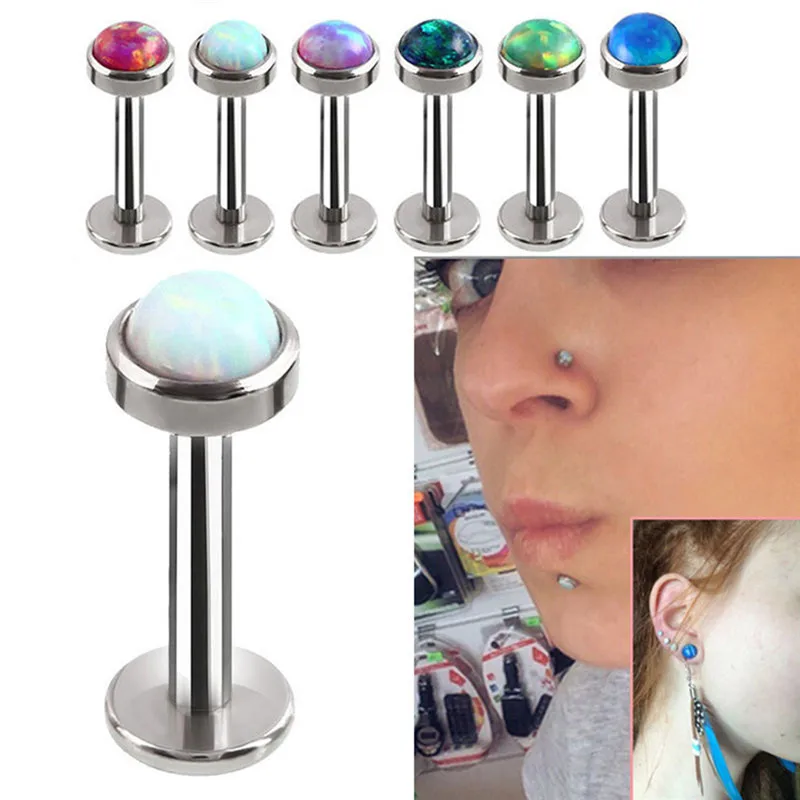 Внутренняя нить ювелирные изделия для тела многоцветные опалы хирургическая