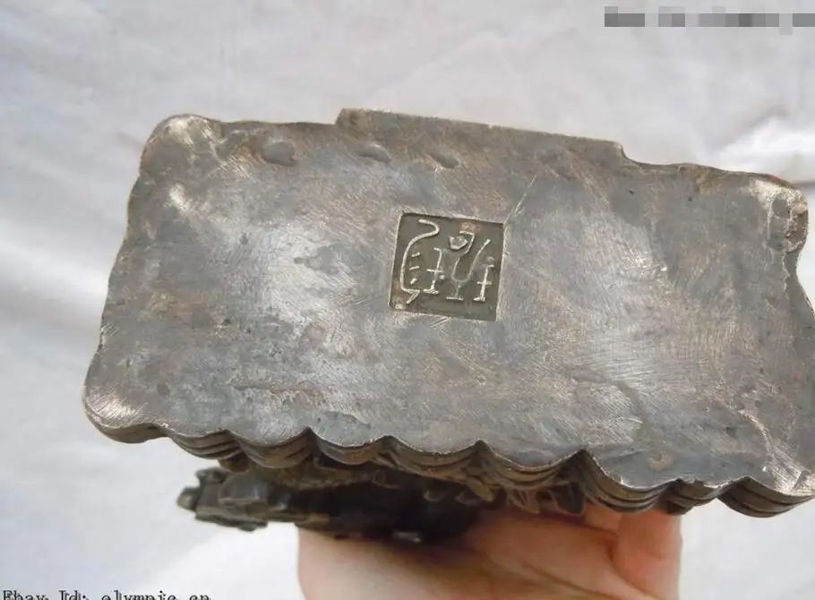 7 &quotКитай старая бронза удачное желание зарабатывать деньги дракон скульптура |