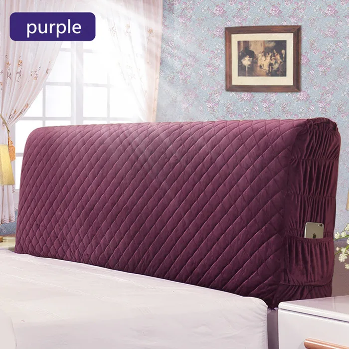 Purple Скандинавском стиле, покрывало 120-220 см, все в том числе эластичное порошковое дуплексное одеяло, защитный чехол на спинку кровати пыленепроницаемый - Цвет: Purple