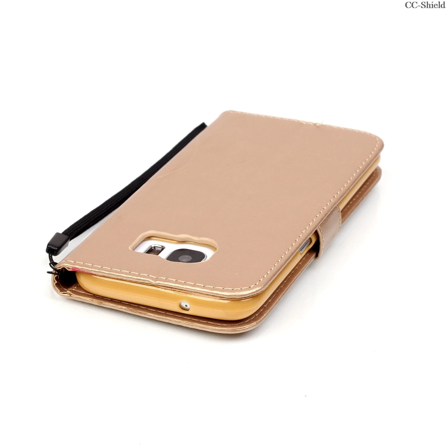 Флип чехол для Samsung Galaxy S7 S 7 Edge S7edge SM G935 G935F G935FD кожаный телефона с бриллиантами|case