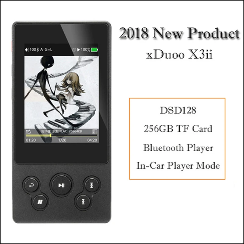 xDuoo X3II X3 ii Mp3 Player Bluetooth Hifi Player Mp3 Portable HD Lossless Music Player USB Dac ak4490 FLAC WAC Player