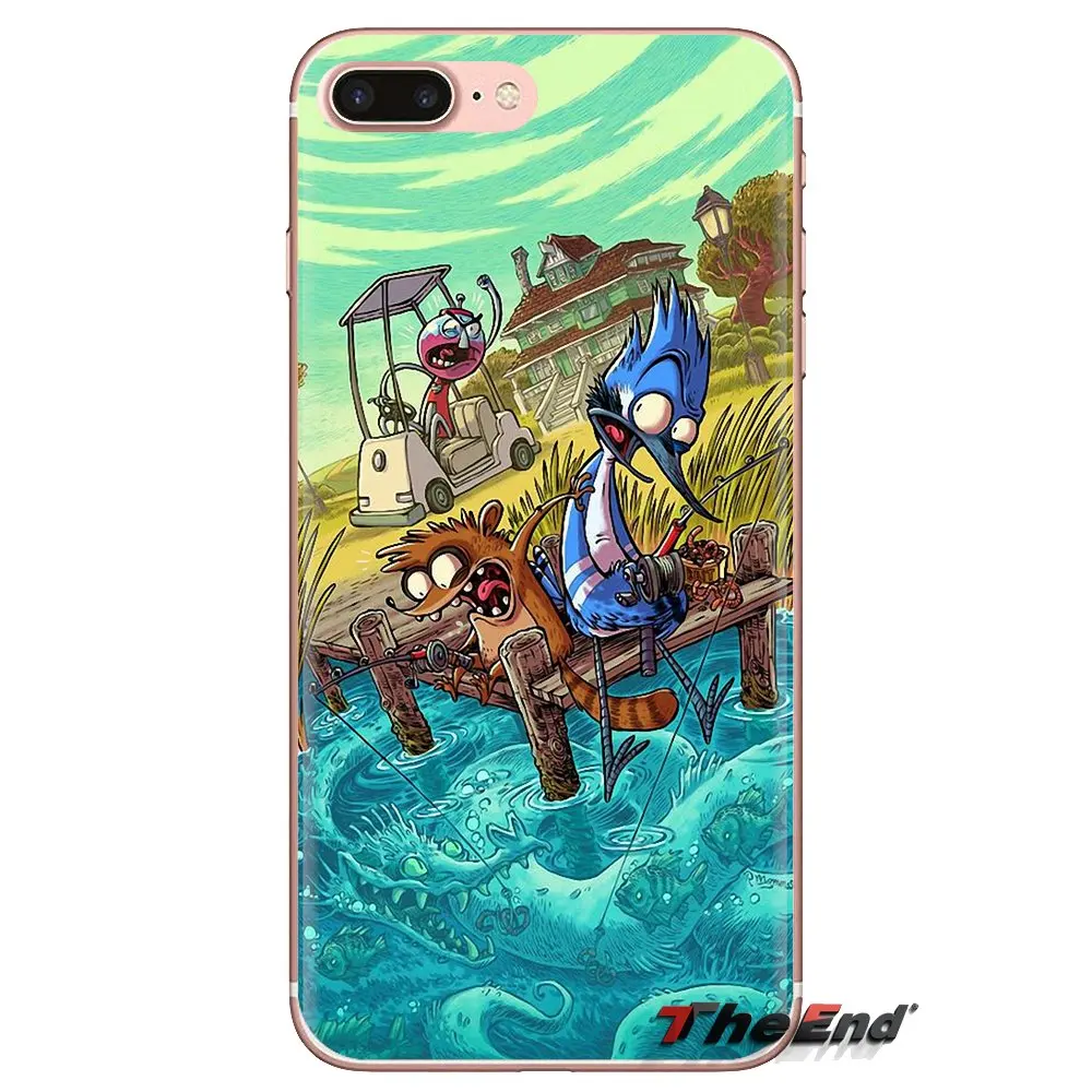 Чехлы для телефонов iPod Touch Apple iPhone 4 4S 5 5S SE 5C 6 6S 7 8 X XR XS Plus MAX standard Mordecai Rigby Blue Jay с
