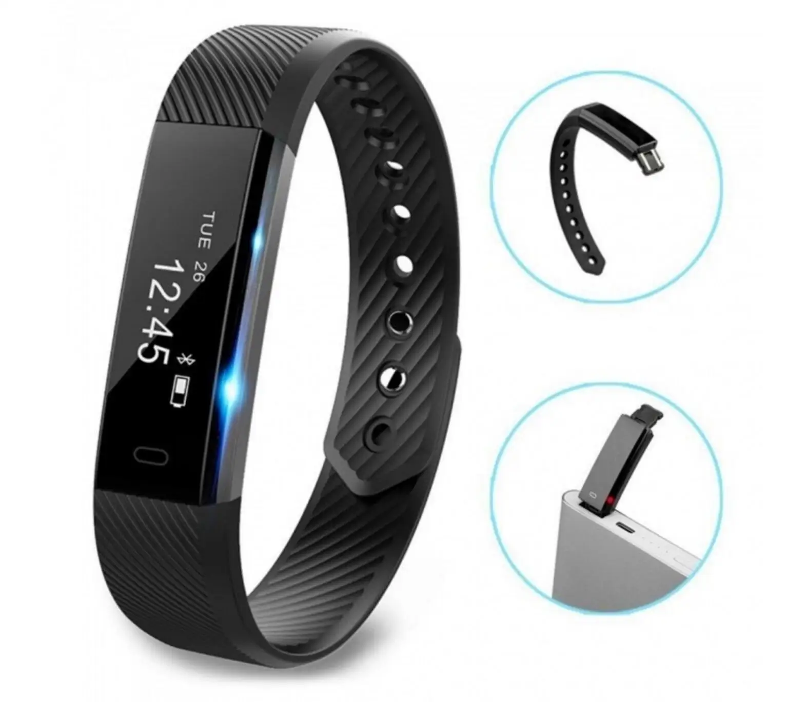 Фитнес-трекер фитнес-трекер Смарт-часы ID115 смарт-браслет счетчик шагов монитор