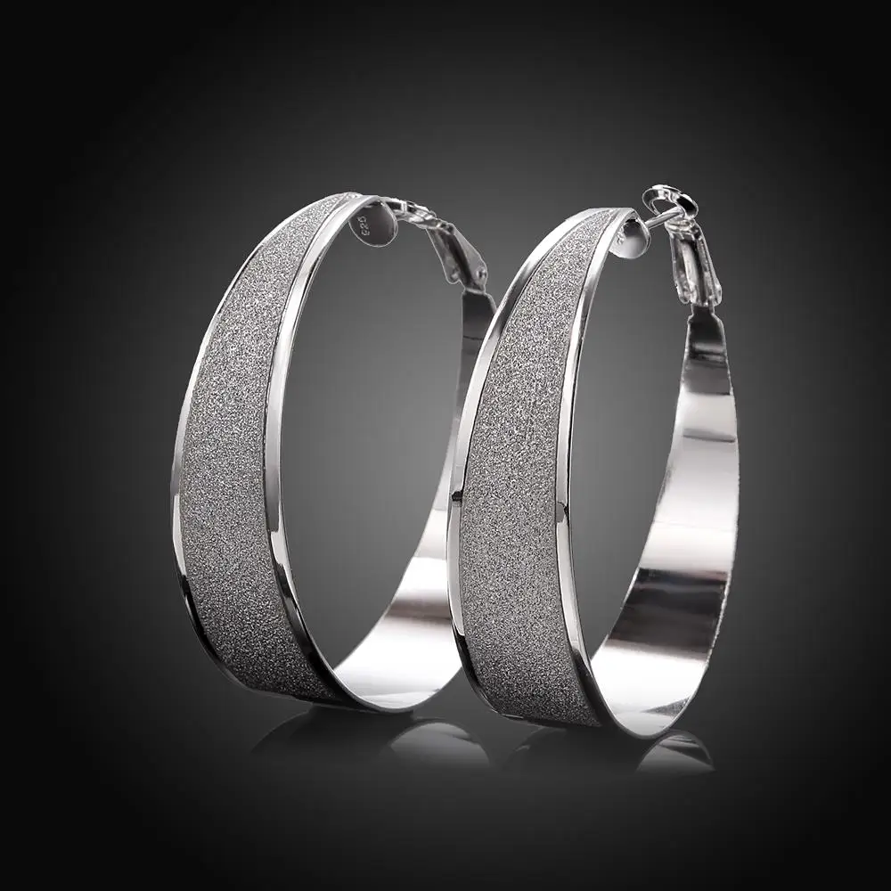 Для женщин белого золота Цвет Мода круглый тема сплав олова серьга jewelry оптовая