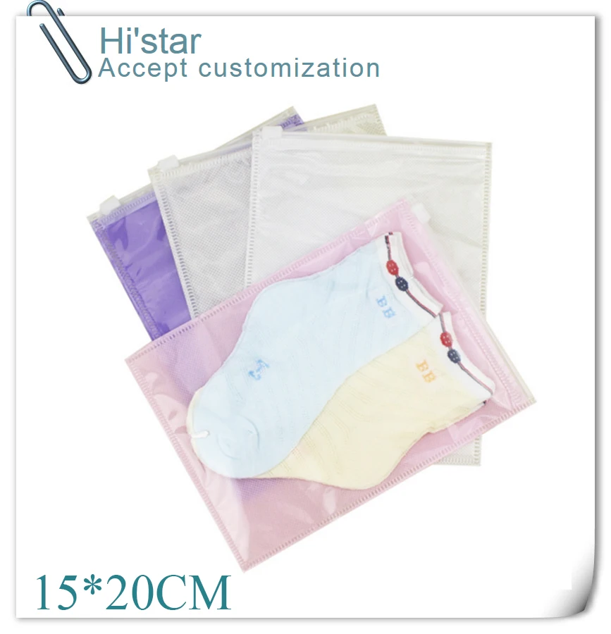 Прозрачные носки для одежды 15*20 см 50 шт. нижнее белье бюстгальтер обувь сумка