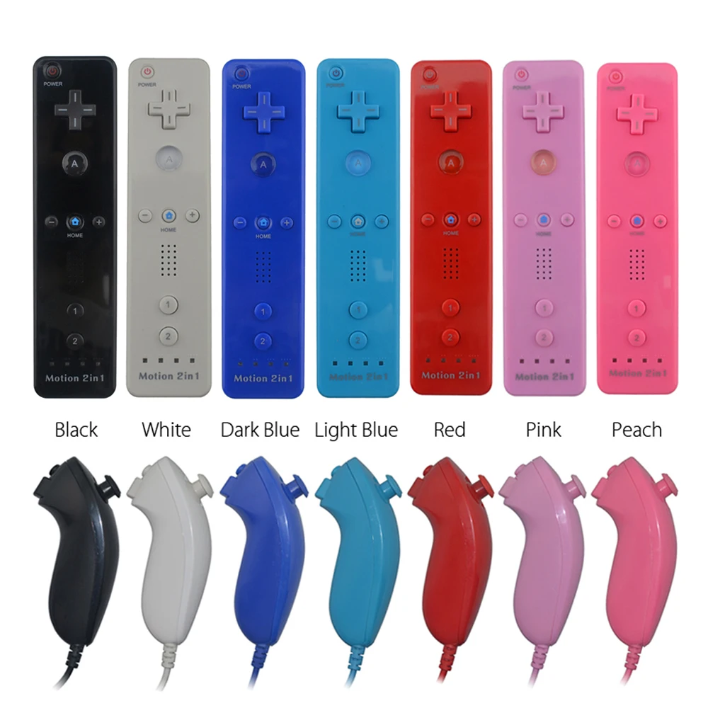 Для Nintend Wii 2 в 1 Набор Беспроводной Bluetooth геймпад пульт дистанционного управления