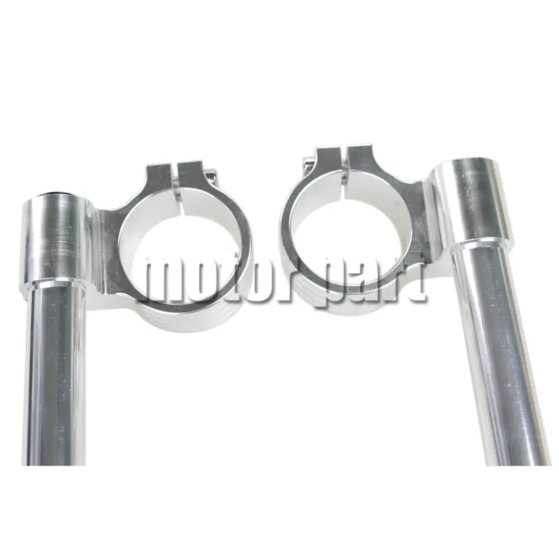 37mm Clip-ons Handle Bar For Suzuki GS500 GS 500 Motorcycle Fork Tube CNC Riser Handlebar Raised 20mm Silver Color | Автомобили и