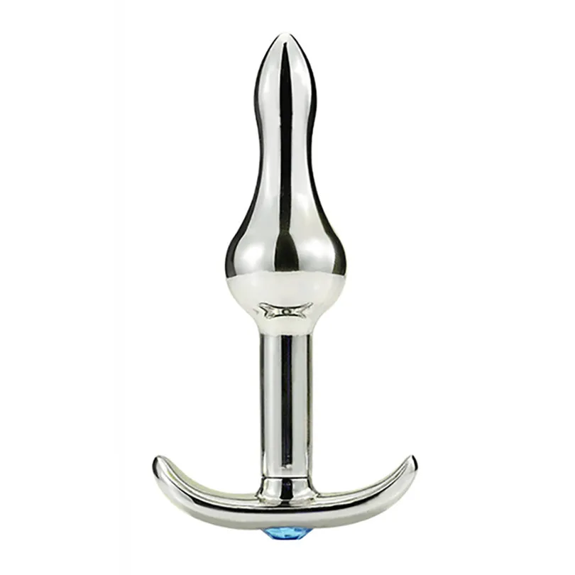SM секс-игрушки из алюминиевого сплава Анальная пробка с драгоценными камнями