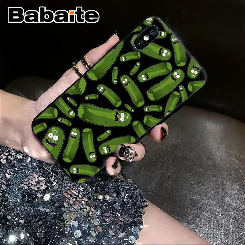Мягкий чехол для телефона Babaite Rick and Morty Mr. Pickles на заказ Apple iPhone 8 7 6 6S Plus X XS MAX 5 5S SE