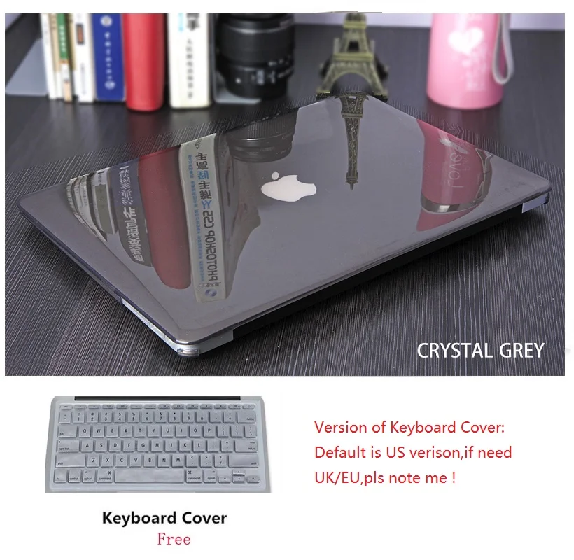 Прозрачный чехол для ноутбука с клавиатурой Apple Macbook Pro Retina Touch Bar & ID Air 11 6 12 13 3 15 4