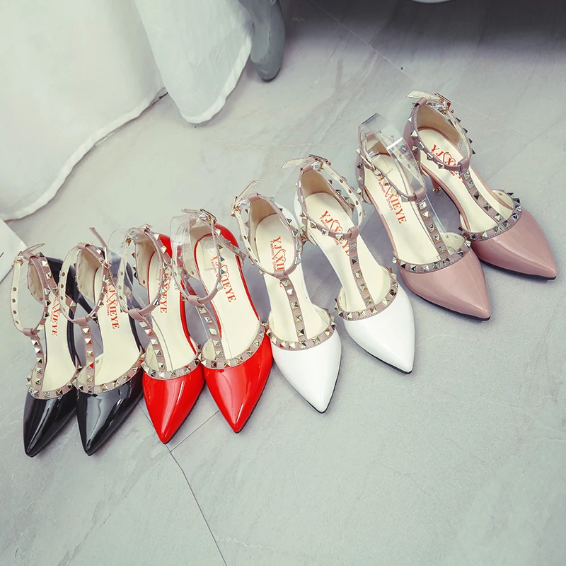 Новинка 2018 года женские туфли на высоком каблуке пикантные туфли-лодочки с