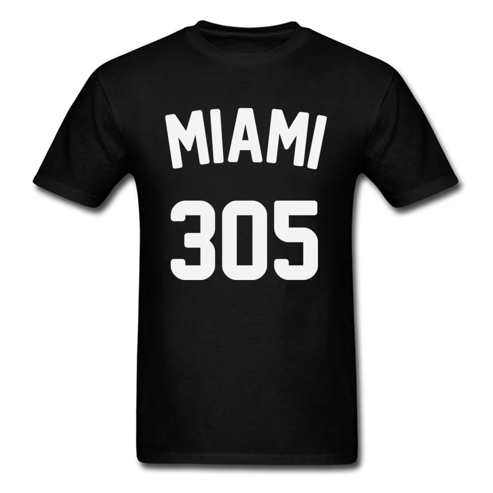 USA Miami 305 Мужская футболка 2018 Модные Топы Рубашки с круглым вырезом лето осень 100%