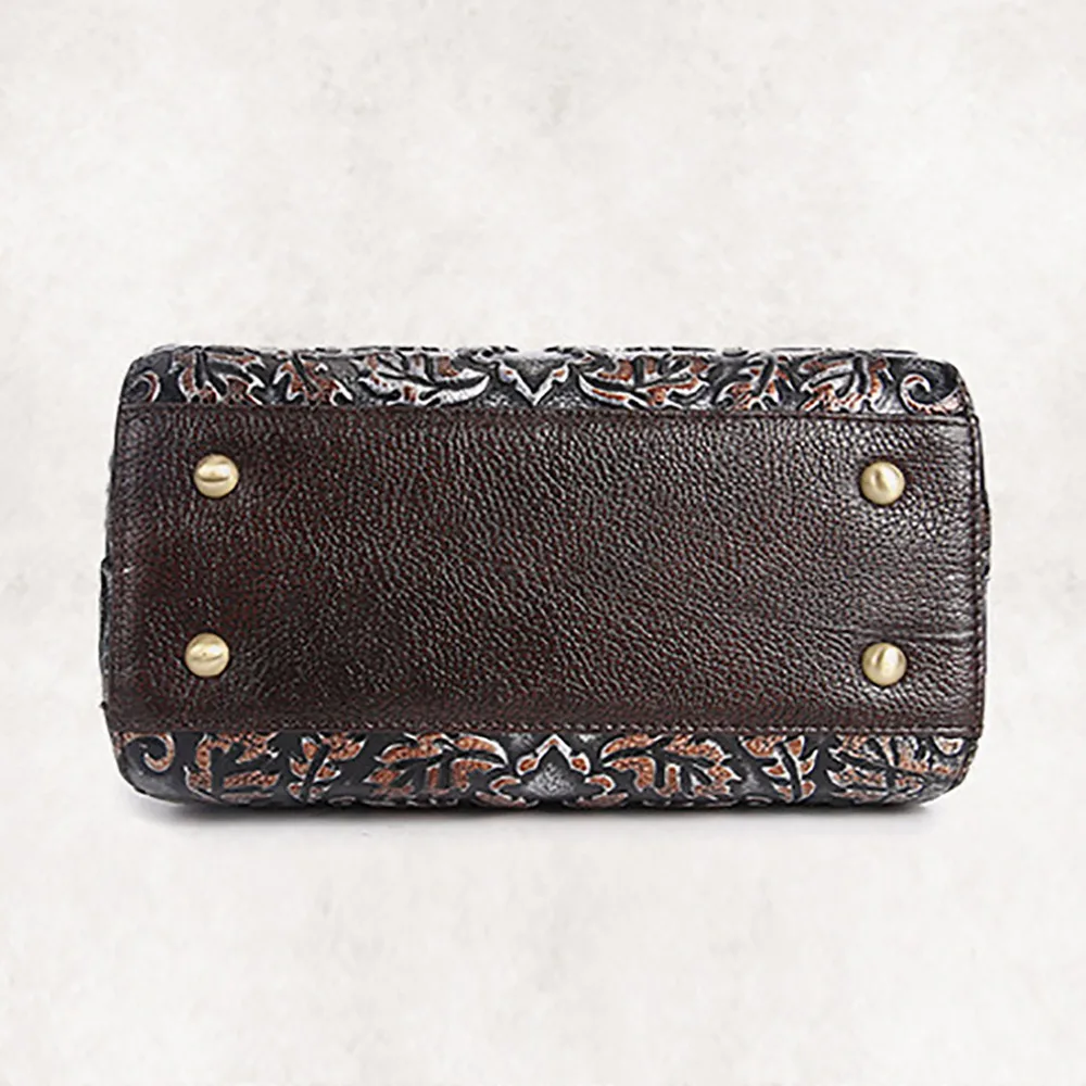 Сумка женская из натуральной тисненой кожи Повседневная офисная через плечо|luxury