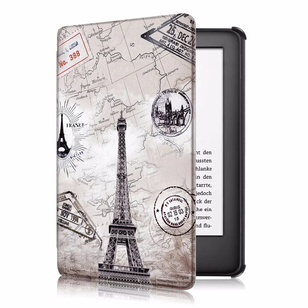 Чехол для Amazon New kindle 6 0 2019 10 поколения тонкий кожаный чехол с принтом