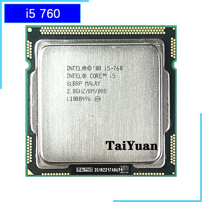 Процессор Intel Core i5-760 i5 760 четырехъядерный 2 8 ГГц Мб 95 Вт LGA 1156 | Компьютеры и офис