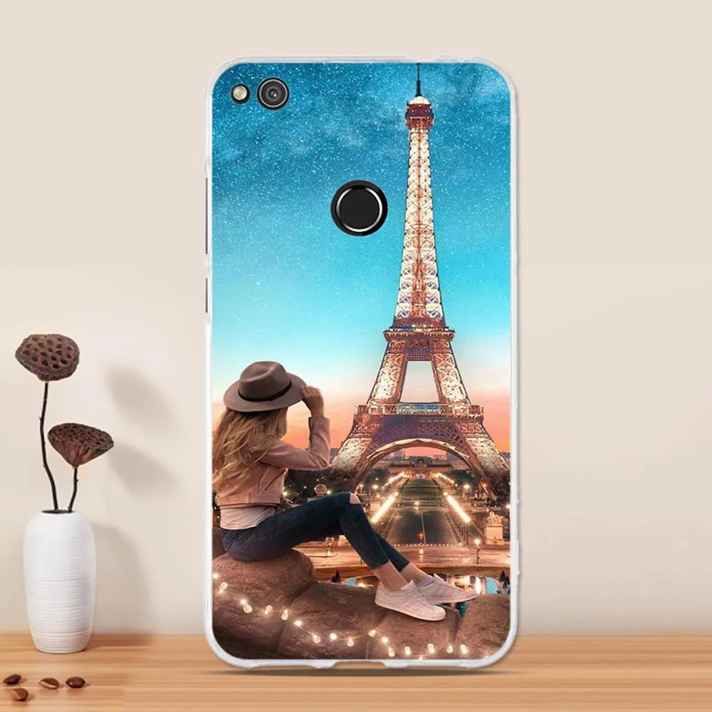 For Huawei Honor 8 lite Case Silicone Funda for P8 Lite 2017 Cover Soft TPU Coque P9 Capa | Мобильные телефоны и
