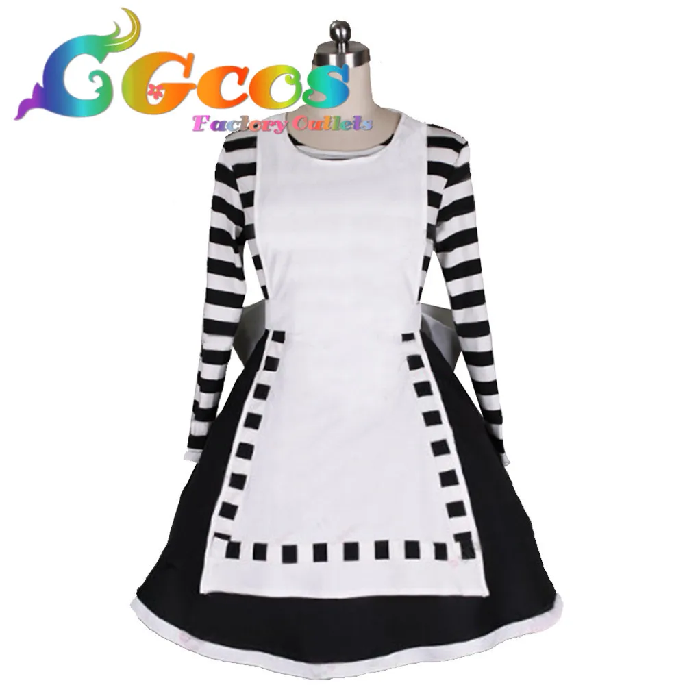 CGCOS Бесплатная доставка костюм Алисы для косплея: Алиса: безумие возвращается