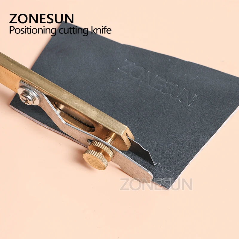 ZS Practical 1 Set DIY Handmade Leathers Tool Leather Incision Cutter Knife Copper Trimming With 10 Blades Craft | Инструменты