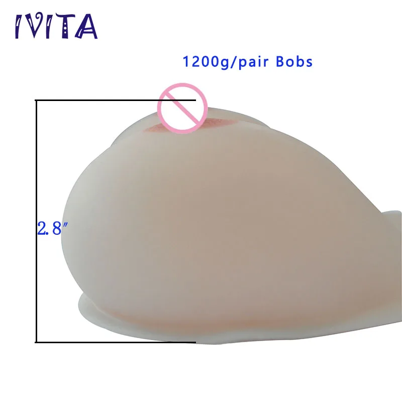 Free Shipping 1200g/pair White Fake Breast Boobs Realistic Silicone Forms With Straps Drag Queen Crossdresser 2016 New |