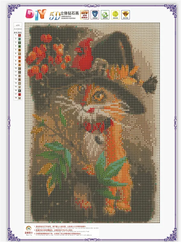 5D DIY Полная Алмазная картина с рисунками животных из мультфильмов, кошек, мозаичная вышивка с животными, вышивка крестиком, рукоделие, украшение