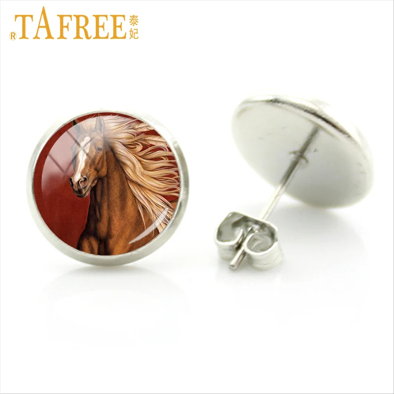 TAFREE 2017 популярные серьги в виде животных Pentium Horse пальто цветные лохматые и