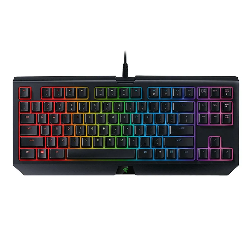 razer BlackWidow Tournament Edition Chroma V2 Механическая игровая клавиатура RGB тактильные щелкающие переключатели razer Green-черный