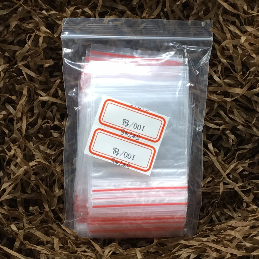 Прозрачная сумка для телефона 5*7 см 100 шт. Герметичная с замком на молнии