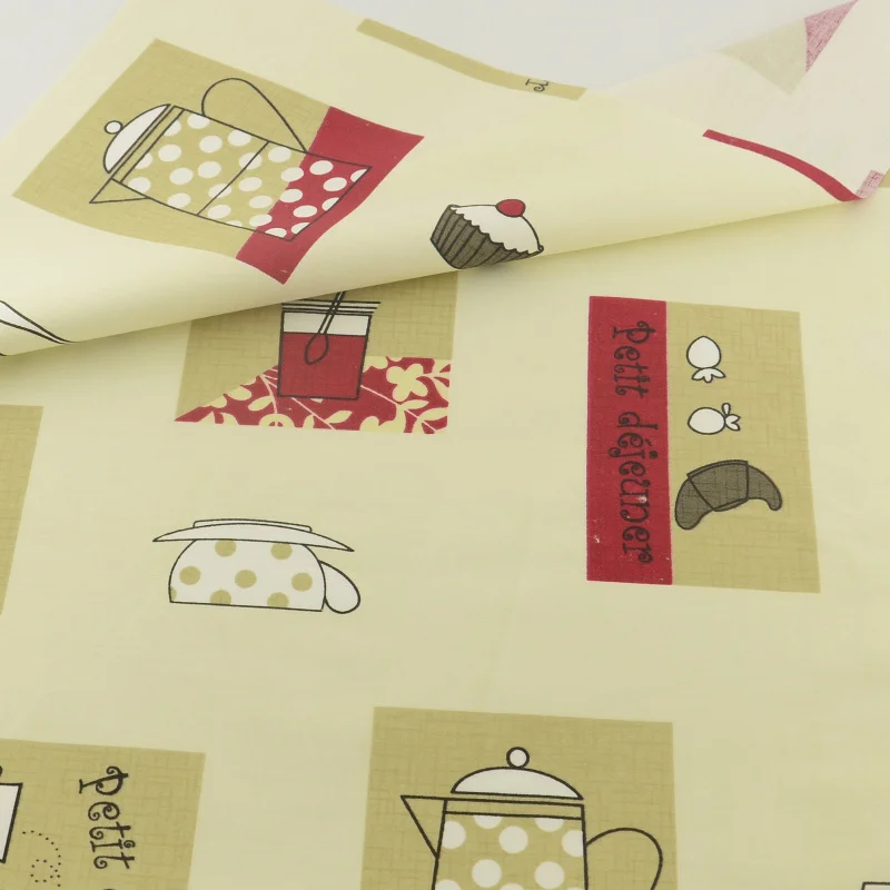 Ретро кухня хлопчатобумажная ткань для шитья домашний текстиль лоскутное