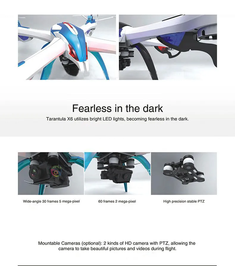 Tarantula X6 Дрон пульт дистанционного управления Дрон HD RC вертолет 4 канала Дрон с Wi-Fi 300 м дистанционный Квадрокоптер для ребенка весенний тур