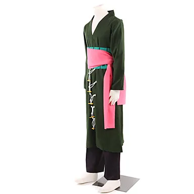 Аниме one piece Roronoa Zoro косплей костюмы для Хэллоуина для мужчин полный комплект любой размер для вечерние