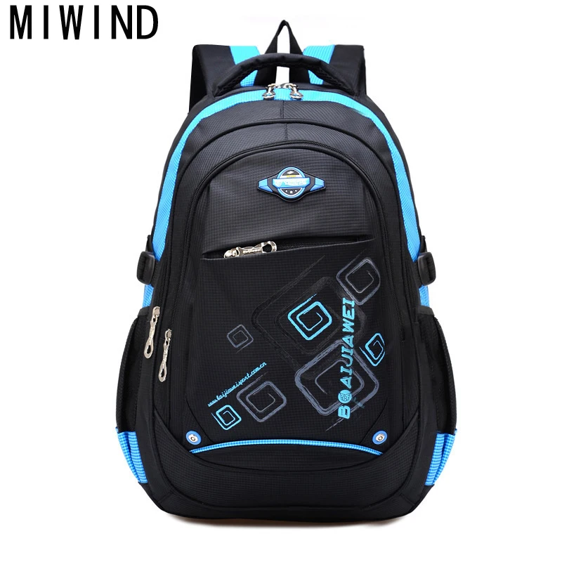MIWIND 2017 новые детские школьные сумки для девочек и мальчиков детский рюкзак в