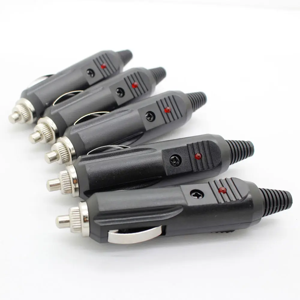 

5pcs Auto Car Cigarette Lighters Plug 12V Vehicle Car Cigarette Lighter Male Socket Plug Connector Conversion Outlet with Fuse