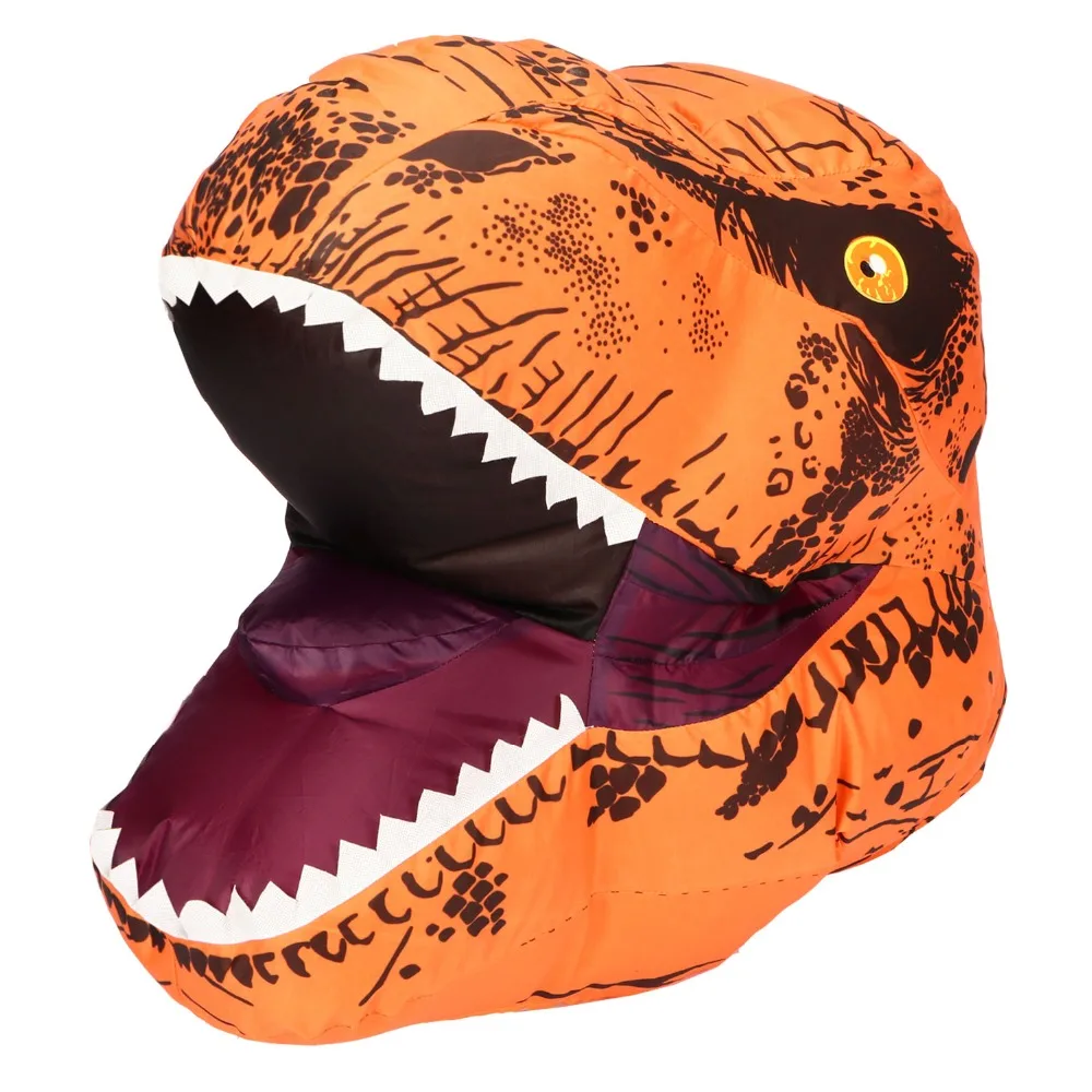 Надувной костюм динозавра T rex надувная маска талисман Вечерние Маски на Хэллоуин