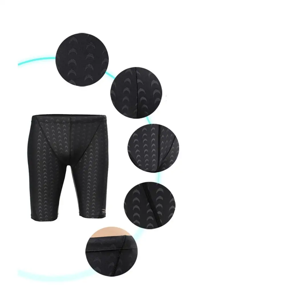 Mounchain Male Professional Breathable Swim Boxer Half Pants Swimming Trunks Comfortable Hot Spring Wear Diving Suit Gift | Спорт и