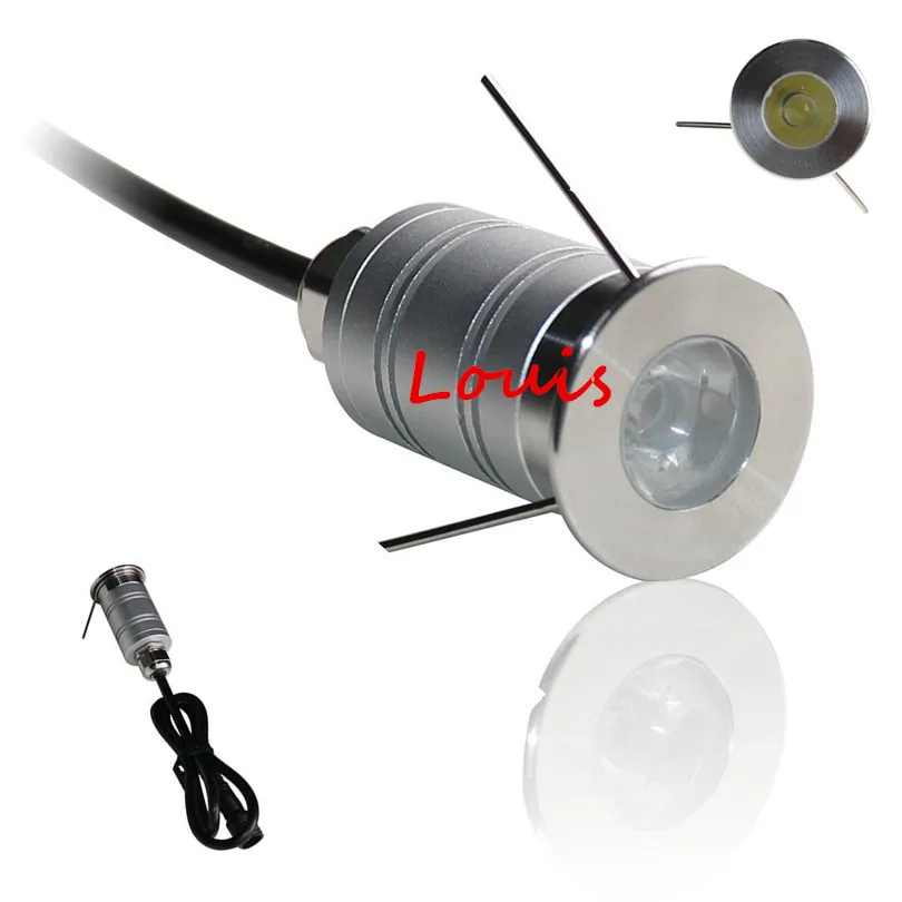 

Mini 1W LED Underground Lamps Aluminum DC12-24V 1W LED Condensing Ground Lamp for Stair Deck Landscape Garden Lights 10PCS