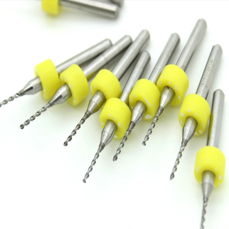 

New 10Pcs/set Micro Mini Twist Drill Bits Set PCB Print Circuit Board Tungsten Carbide Engraving Tool 0.3mm-1.2mm Metalworking