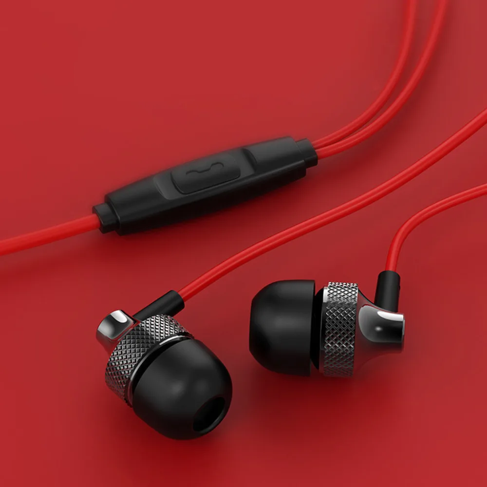 2019 новые металлические наушники вкладыши с микрофоном проводное управление для