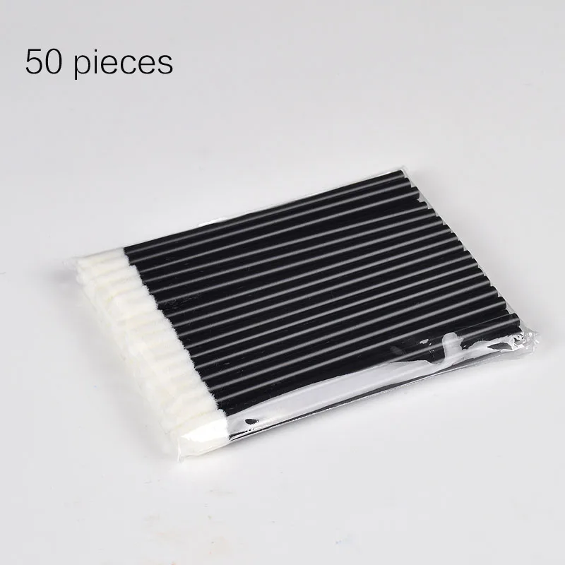 

50pcs Make up Brushes set Disposable Lip Brush Lipstick Gloss Wands Lipbrush Pen Cleaner Cleaning Eyelash Make up Applicators