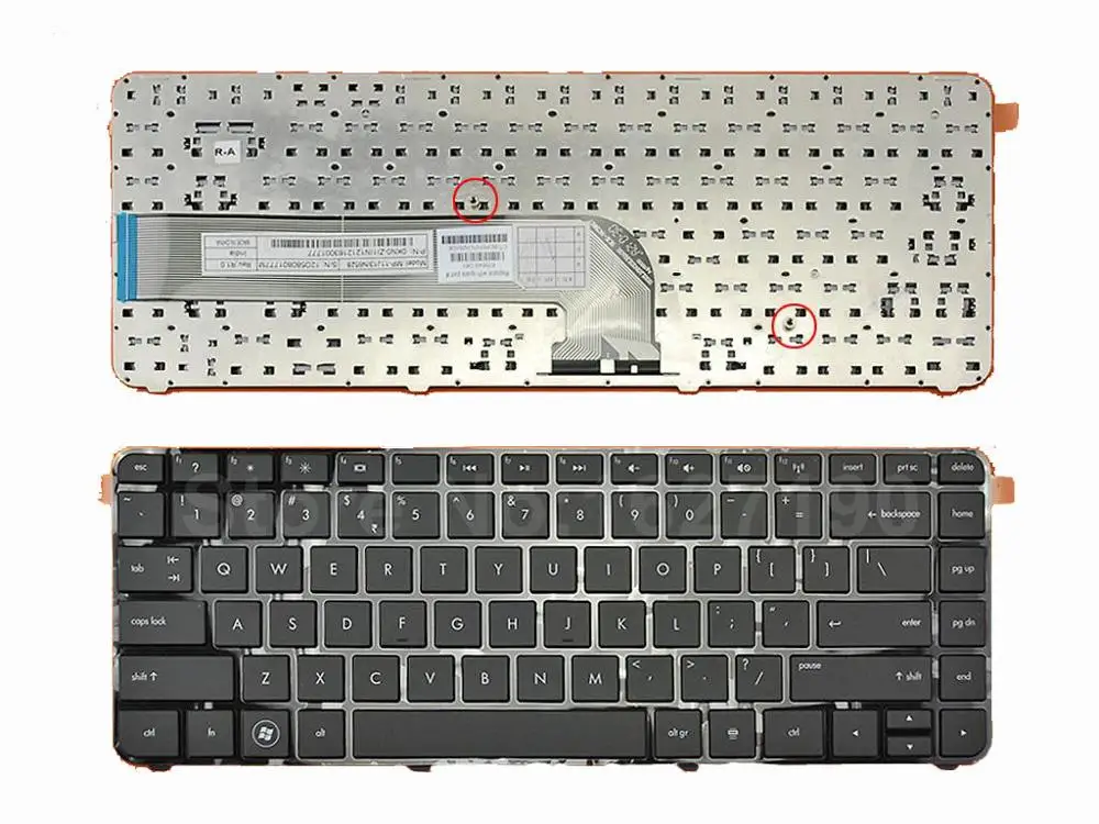 

100% NEW Original US United States layout/Letter Laptop Keyboard For HP DV4-5000 BLACK FRAME BLACK Notebook Keyboards