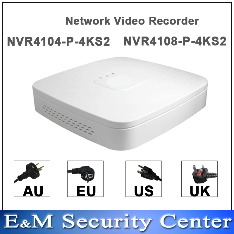 dahua egnish версия NVR4104-P-4KS2 и NVR4108-P-4KS2 заменить NVR4104-P и NVR4108-P POE NVR 4/8ch мини NVR 4PoE