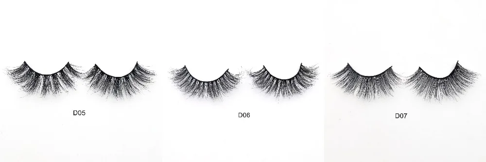 Visofree норковые ресницы 3D накладные долговечные натуральные и легкие средние Volum